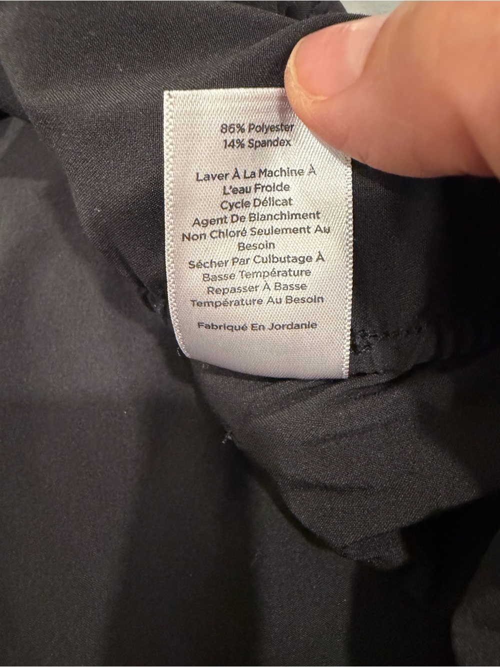 Talbots Black Pull-On Capris hem Detail zipper pockets Sz X1 relaxed fit comfy - Picture 15 of 15